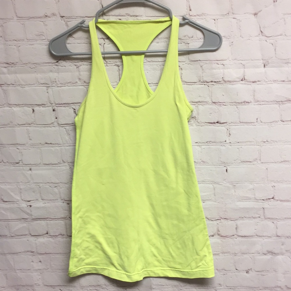 Lululemon highlighter color racer back tank top